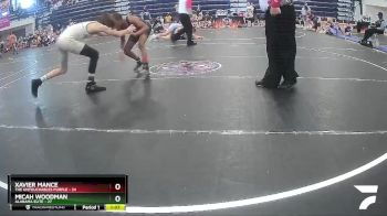 100 lbs Quarterfinals (8 Team) - Micah Woodman, Alabama Elite vs Xavier Mance, The Untouchables Purple