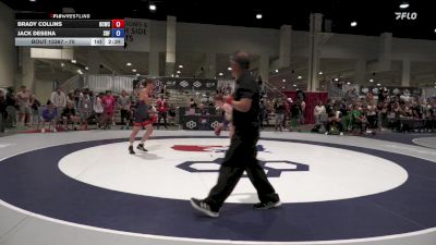 70 lbs Cons. Round 4 - Brady Collins, Bear Cave Wrestling Club vs Jack DeSena, Spartan RTC FL