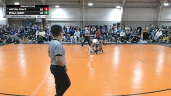 141 lbs 1st Place Match - Ethan Hardy, Glenville State vs Khyvon Grace, West Liberty