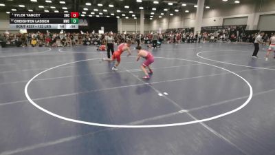 132 lbs Semis - Tyler Yancey, Spartan Mat Club vs Creighten Lassen, MWC Wrestling Academy