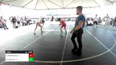 113 lbs Round Of 32 - Garen Keshishian, Silverback WC vs Maika Serrano, Grindhouse WC