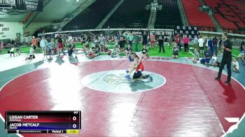 100 lbs Quarterfinal - Logan Carter, Montana vs Jacob Metcalf, Idaho