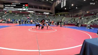 120 lbs 3rd Place Match - Aliyana Ortner, Greenwood Wrestling Academy vs Emelia Gaba, Mighty Bluebirds Wrestling