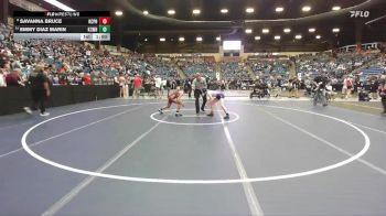 100 lbs Cons. Round 1 - Emmy Diaz Marin, Kansas City - Washington HS vs Savanna Bruce, Kansas City - Piper HS