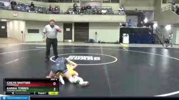 100 lbs Quarterfinal - Karina Torres, Kenosha Indian Trail vs Cailyn Whittier, Mukwonago