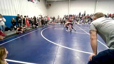 61 lbs Quarterfinal - Hagen Byrd, Salina Wrestling Club vs Josiah Peterson, Barnsdall Youth Wrestling