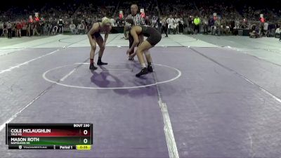 D3-157 lbs Cons. Round 2 - Cole McLaughlin, Yale HS vs Mason Roth, Napoleon HS