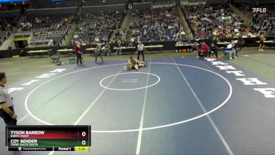 175 lbs Semifinal - Coy Bender, Terre Haute South vs Tyson Barrow, North Posey