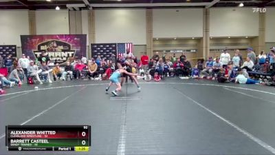 92 lbs Round 4 (8 Team) - Alexander Whitted, Cleveland Wrestling vs Barrett Casteel, Dendy Trained