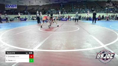 119 lbs Round Of 16 - Tyson Crowsey, Ranger 47 Wrestling Club vs Carson Dove, Plainview Youth Wrestling Club