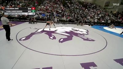 4A 113 lbs Quarterfinal - Cash Christensen, Murray vs Coleman Judd, Mountain View