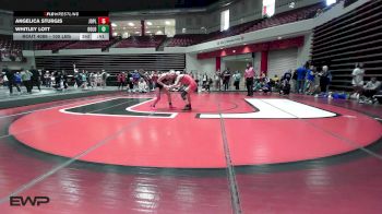 105 lbs Semifinal - Chloe Jackson, Comanche High School Girls vs Callie Gannaway, Piedmont High School Girls