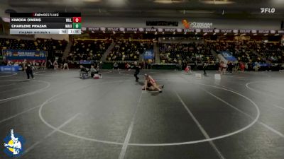 140 lbs Champ. Round 1 - Kimora Owens, Williamsburg vs Charlene Prazak, Mason City