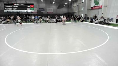 157 lbs Cons. Sub-quarters - Hayden Hutt, Moen Wrestling Academy vs Conner Giedd, Heartland Wrestling Academy