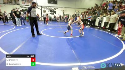 49 lbs Consi Of 16 #2 - Levi Grass, Springdale Youth Wrestling Club vs Beau Burkhart, Coweta Tiger Wrestling