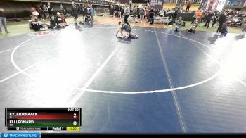 160 lbs Semifinal - Eli Leonard, WI vs Kyler Knaack, IA