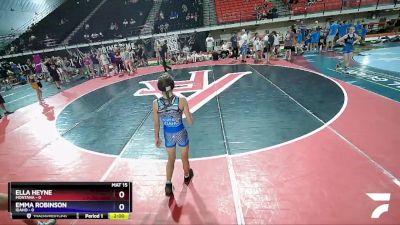 81 lbs Placement Matches (8 Team) - Ella Heyne, Montana vs Emma Robinson, Idaho