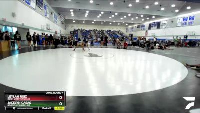 105 lbs Cons. Round 4 - Leylah Ruiz, Reign Wrestling Club vs Jacelyn Casas, Reverence Grappling