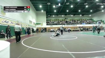 157 lbs Semifinal - Chris Anguiano, Millikan vs Alek Carrera, Poly/Long Beach