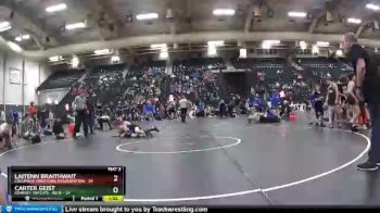 119 lbs Round 3 (6 Team) - Laitenn Braithwait, Columbus Wrestling Organization vs Carter Geist, Kearney Matcats - Blue