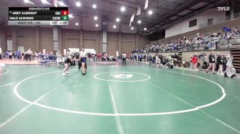 125 lbs Champ. Round 2 - Abby Albright, Frontenac vs Halo Acevedo, College Park