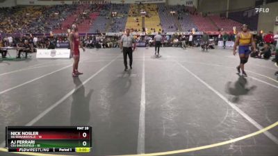 197 lbs Finals (2 Team) - AJ Ferrari, CSU Bakersfield vs Nick Nosler, SIU Edwardsville