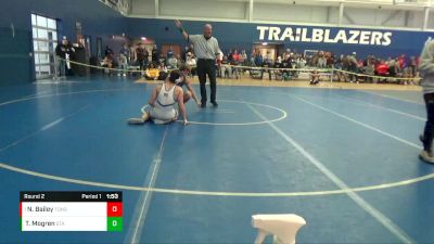 150 lbs Round 2 - Noah Bailey, Tonganoxie vs Trever Mogren, St Thomas Aquinas