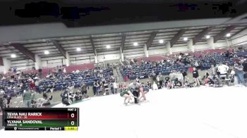 170 lbs Round 5 (6 Team) - Tevia Nau Rarick, Utah Black vs Ylyana Sandoval, Oregon