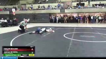 120 lbs Cons. Round 3 - Taylor Beaudin, Clinton vs Sophia De Moya, Pius XI Catholic