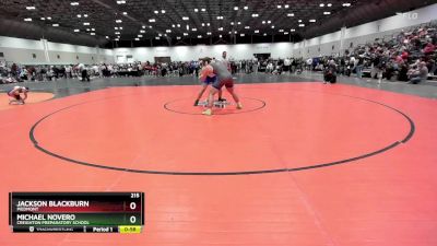 215 lbs Cons. Semi - Jackson Blackburn, Piedmont vs Michael Novero, Creighton Preparatory School