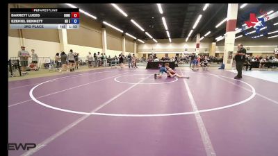 86 lbs 3rd Place - Barrett Luebs, Boneyard Wrestling Academy vs Ezekiel Bennett, NB Elite Wrestling Club