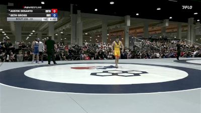 61 lbs Quarters - Austin DeSanto, Hawkeye WC/ Titan Mercury Wrestling Club (TMWC) vs Seth Gross, MATPAC Wrestling Club