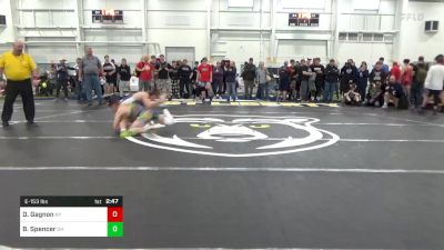E-153 lbs Round Of 16 - Dylan Gagnon, NY vs Bradley Spencer, OH