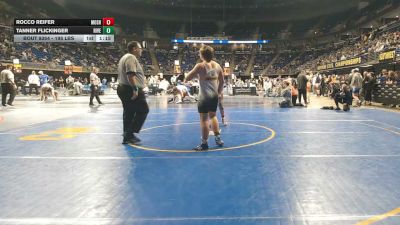 195 lbs Round Of 16 - Rocco Reifer, Moshannon Valley vs Tanner Flickinger, River Valley