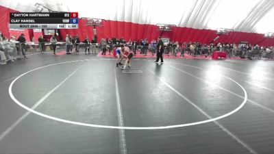 150 lbs Cons. Round 4 - Dayton Hartmann, B.A.M. Training Center vs Clay Hansel, Victory School Of Wrestling