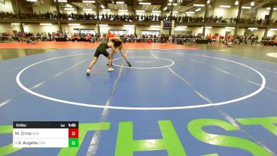 124 lbs Round Of 64 - Matteo Crino, New Rochelle vs Vinny Augello, Commack