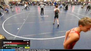 83 lbs Champ. Round 2 - Landon Thoennes, MN vs Evan Blair, MO