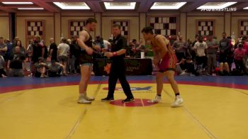 86 kg Quarterfinal - Christos Avgeros, Buies Creek Wrestling Club vs Jackson Brandt, MontCo Wrestling Club