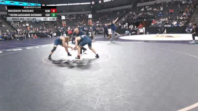 157 lbs Round Of 32 - Maceson Vasquez, Redwood -Visalia (CS) vs Victor-Alexander Gutierrez, Central Catholic (SJ)