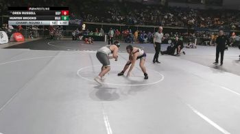 D 1 190 lbs Champ. Round 1 - Oren Russell, Denham Springs vs Hunter Brooks, Walker