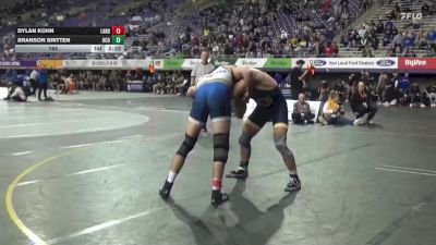 184 lbs Semis & 3rd Wb (16 Team) - Branson Britten, Central Oklahoma vs Dylan Kohn, Lander
