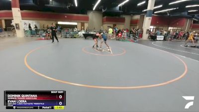 132 lbs Cons. Round 2 - Dominik Quintana, Warrior Trained Wrestling vs Evan Loera, Sam And Lukes Fantastic Freestyle Team