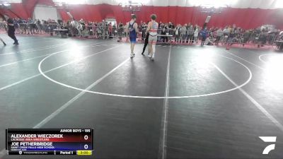 195 lbs Cons. Round 3 - Alexander Wieczorek, LaCrosse Area Wrestlers vs Joe Petherbridge, Saint Croix Falls High School Wrestling