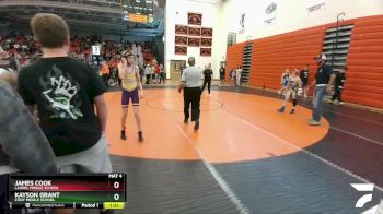 98 lbs Quarterfinal - James Cook, Laurel Middle School vs Kayson Grant, Cody Middle School