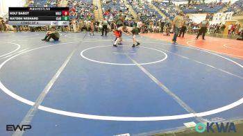 90 lbs Consi Of 4 - Kolt Babot, Wolfpak Wrestling vs Rayden Wishard, Claremore Wrestling Club