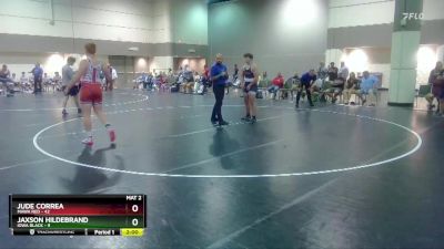 220 lbs Round 4 (16 Team) - Jaxson Hildebrand, Iowa Black vs Jude Correa, MAWA Red