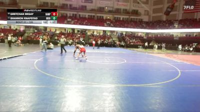 126 lbs Champ. Round 1 - Shannon Knapstad, Meridian vs Gretchan Begay, Nampa