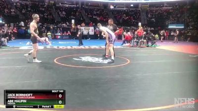 144-2A Quarterfinal - Jack Bornhoft, Sedgwick County/Fleming vs Abe Maupin, Meeker