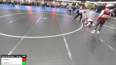 Boys 3rd-4th Grade - 71 Cons. Round 2 - Braiden Baldwin, Moen Wrestling Academy vs Wyatt Wiese, Ace Wrestling Academy