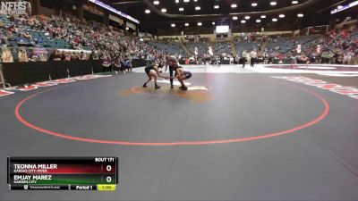 105 lbs Cons. Round 1 - Teonna Miller, Kansas City-Piper vs Emjay Marez, Garden City